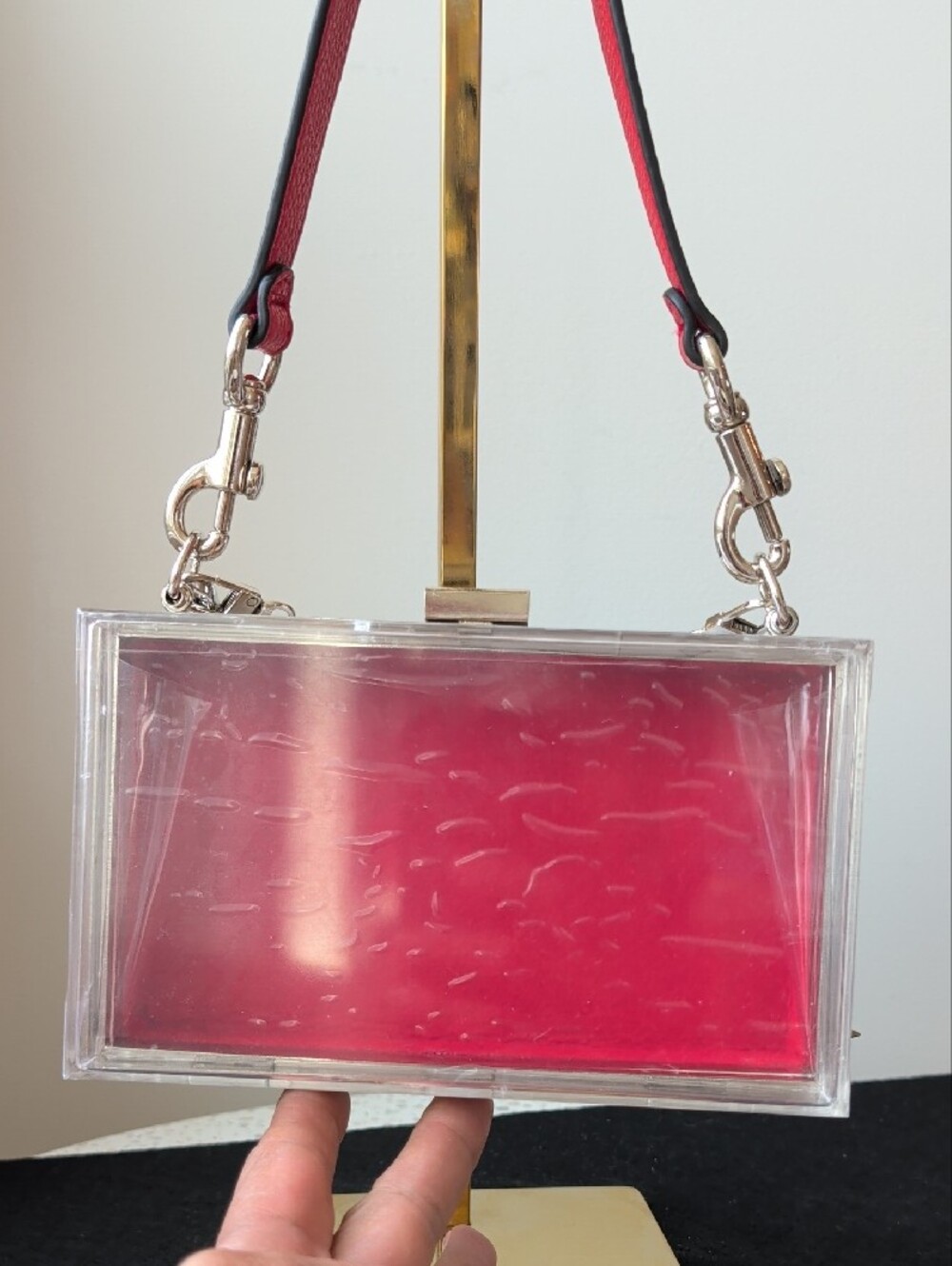 Upcycled Spiked Out Christian Louboutin Box Clutch - Picture 9 of 11